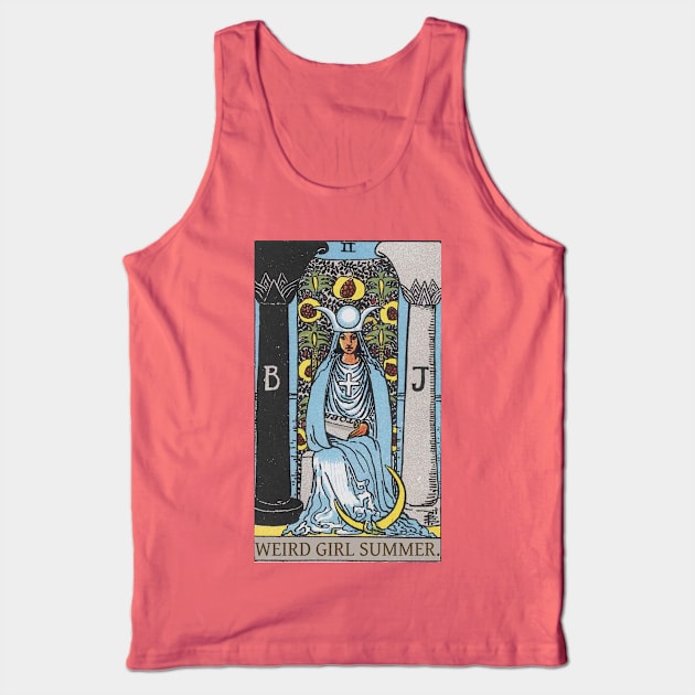 Tarot High Priestess - WEIRD GIRL SUMMER Tank Top by ScreamKingsPod